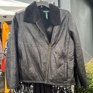 Ralph Lauren Ultrasuede jacket with lambskin lining. Like new!!